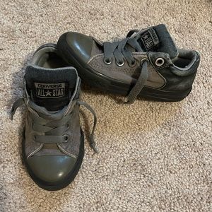 Boys Gray Converse Shoes